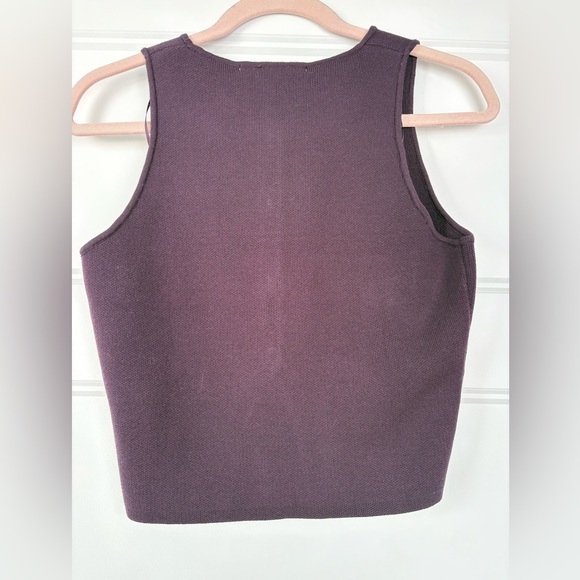 Zara Deep Purple Sleeveless Top - Picture 2 of 3
